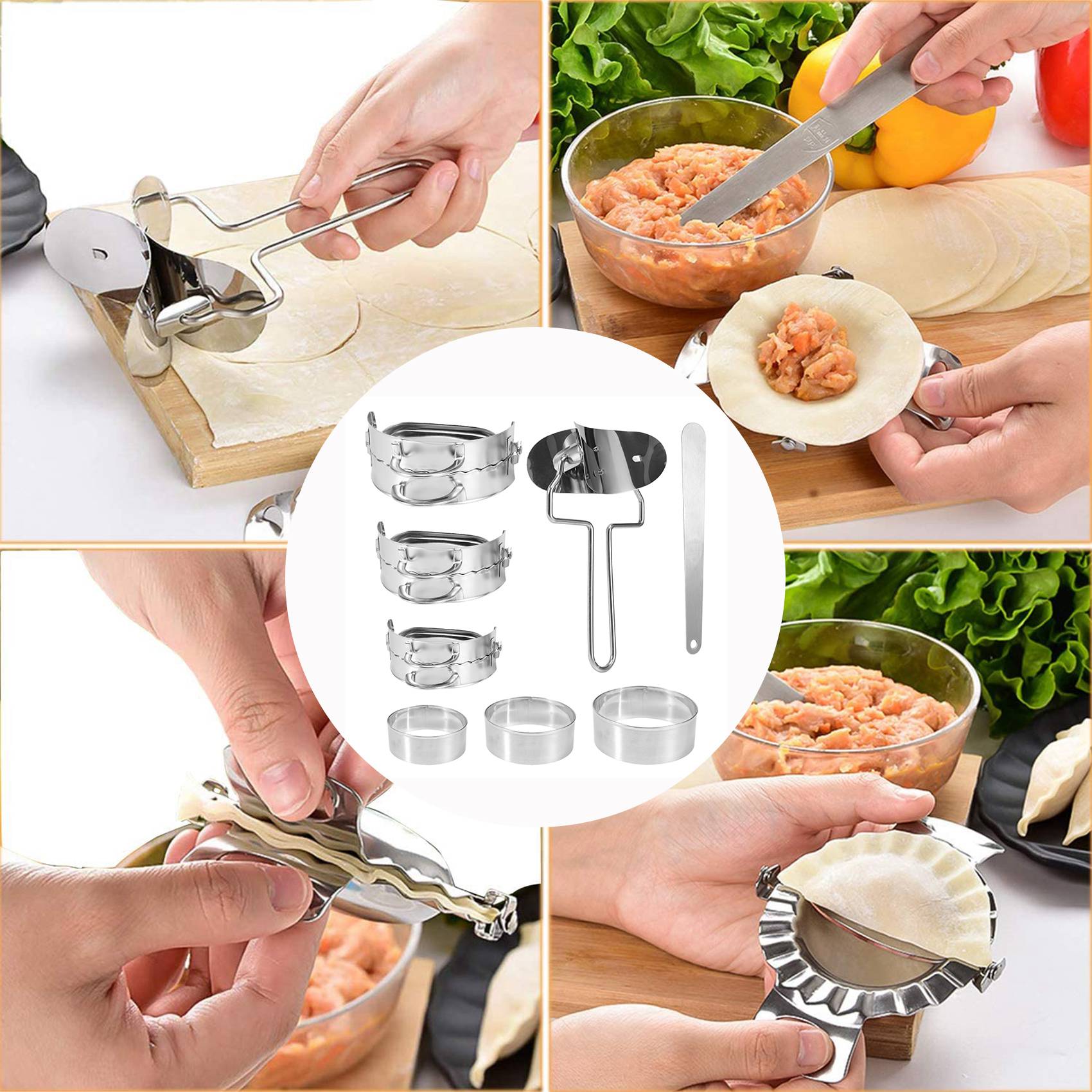 Gyoza Dumpling Maker - ABKW – zestaw do przygotowywania pierożków,